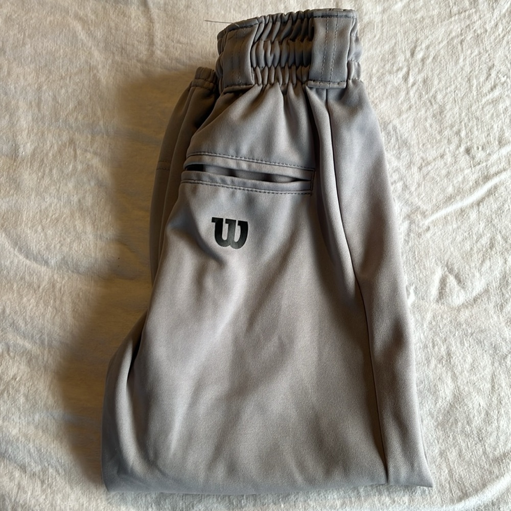Kids Wilson Baseball Pants Size Youth Small Gray